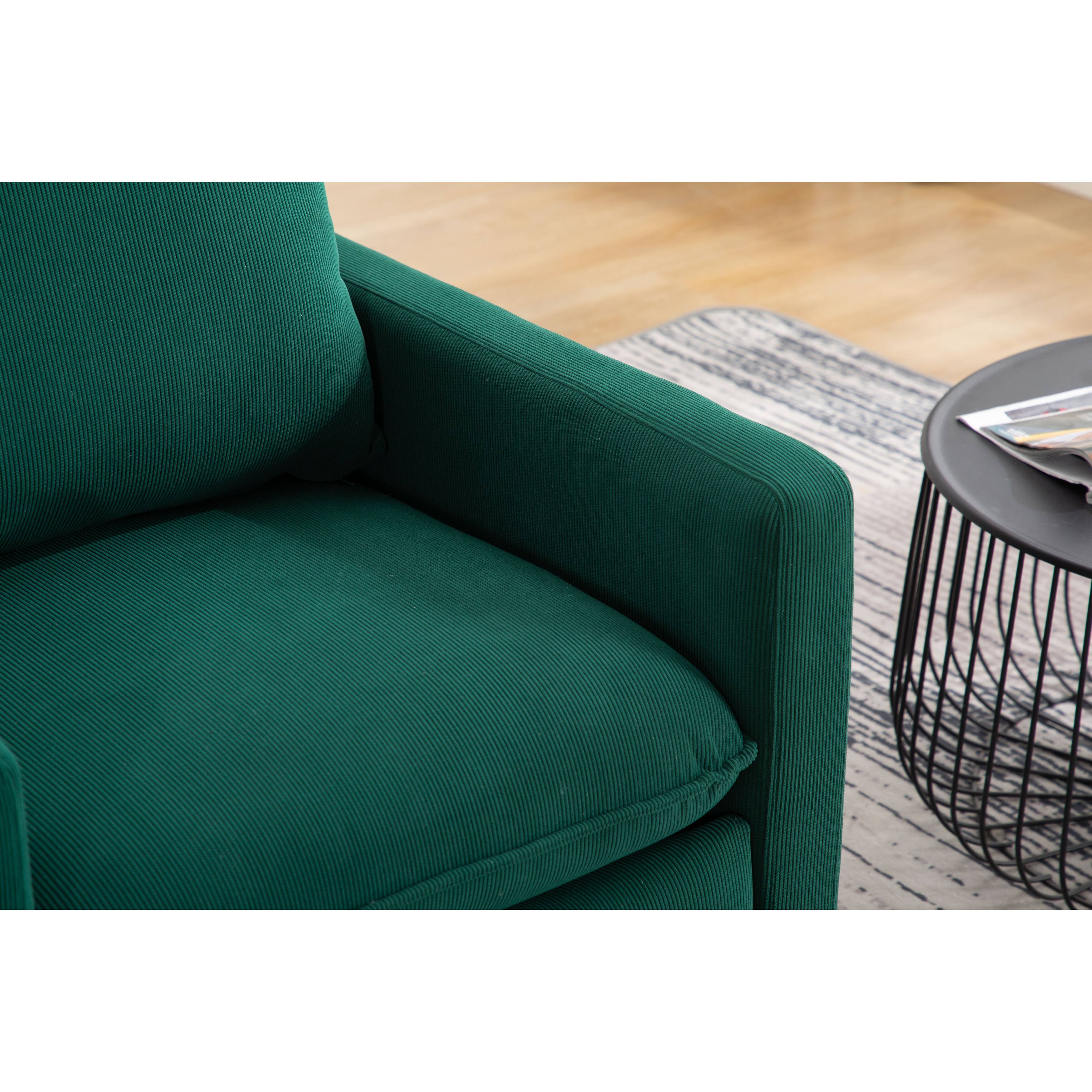 30.41" W Polyester Fabric Upholstered Barral Chair with Pillow Back